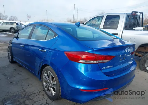 2017 Hyundai Elantra Limited из США, поврежденный, VIN 5NPD84LFXHH006677
